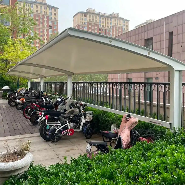 布拖县膜结构电动车棚